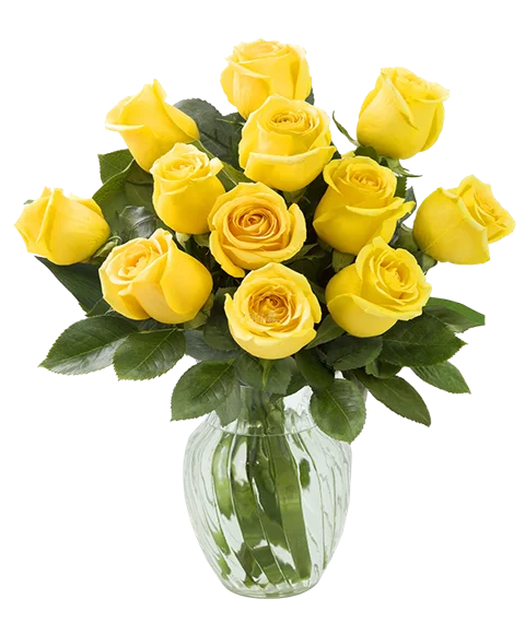 Bouquet 12 rose gialle